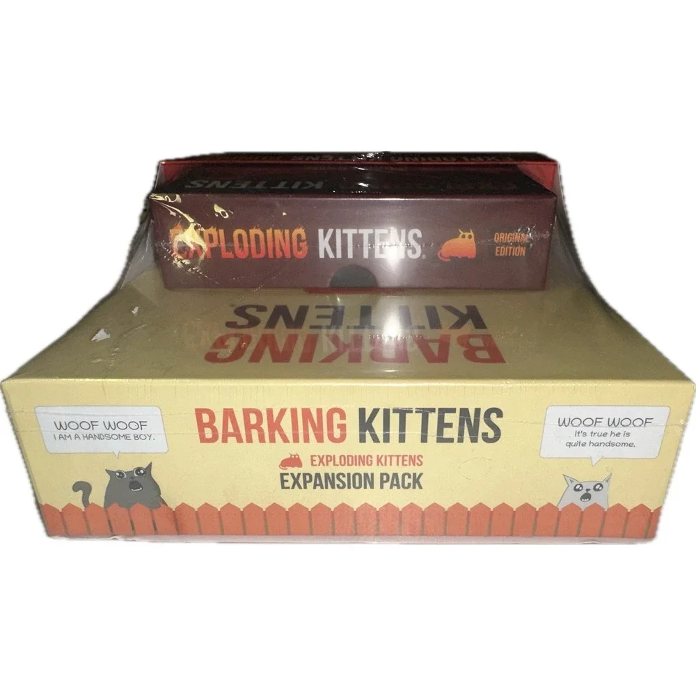 Exploding‎ Kittens Bundle Original Edition And Barking Kittens Expansion Pack